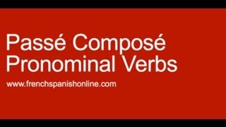 Passé Composé  Reflexive Verbs [upl. by Eimaral]