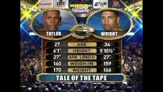 Jermaine Taylor vs Ronald quotWinkyquot Wright Full fight 06172006  replay of TarverHopkins 061006 [upl. by Nerte]