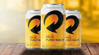 CERVEJA SKOL PURO MALTE  CERVEJA SKOL É BOA [upl. by Euqitsym]