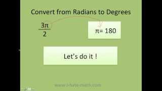 How to convert radians to degreesmp4 [upl. by Koy]