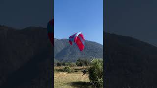 Paragliding courses in Bir billing 🪂🪂paraglidinglandingside virelshorts exploreyoutube [upl. by Suoiluj]