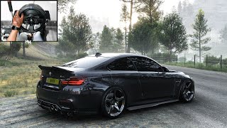 BMW M4 F82  Forza Horizon 5  Steering Wheel Gameplay [upl. by Eelsew]