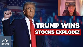 Trump Wins Stocks Explode Higher [upl. by Jarrow]