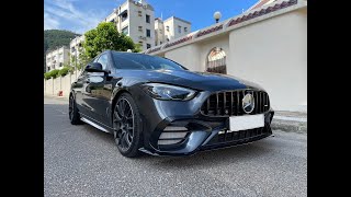 MercedesBenz S206 New CEstate C200  C63 S Body Kit Installed  202310 [upl. by Tteraj]