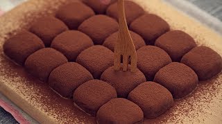 Condensed Milk Chocolate Truffles Easy Recipe 2 Ingredients [upl. by Enovad]