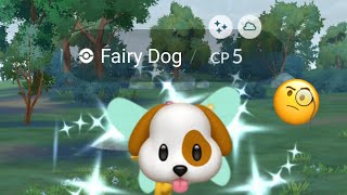 I caught a BadDog Guy Fairy Shiny 🤔 Pokemon go [upl. by Frentz]