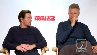 Daddys Home 2 Interview with Mark Wahlberg amp Will Ferrell [upl. by Kaltman461]