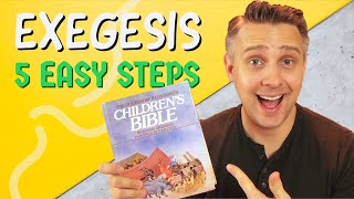 How to do Biblical Exegesis in 5 Easy Steps [upl. by Gussman300]