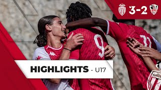 AS Monaco 32 AC Ajaccio  U17 Nationaux  9e journée [upl. by Eelyak368]