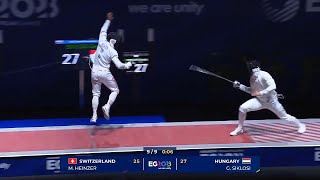 European Games 2023 FINALE épée hommes équipes SuisseHongrie [upl. by Klepac]