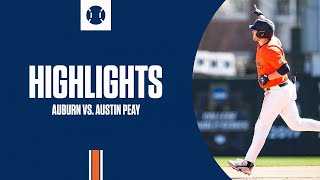 Auburn Baseball  Highlights vs Austin Peay  Game 3 [upl. by Gower300]