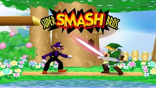 Super Smash Bros 64 Pietschie And Bad Randolph VS Mode Very Hard Skin Waluigi Gameplay Android [upl. by Whittemore517]