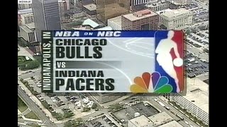 NBA On NBC  Bulls  Pacers 1998 ECF Game 4 Highlights [upl. by Kirrad]