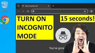 HOW TO TURN ON INCOGNITO MODE CHROME [upl. by Kcirdek]