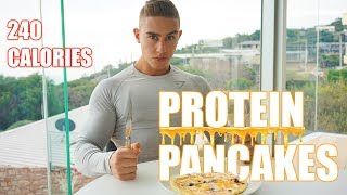 The Best Protein Pancake Recipe  LOWEST CALORIES Zac Perna [upl. by Nnaitak]