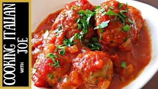 The Worlds Best Homemade Meatballs  Cooking Italian with Joe [upl. by Nnaillek]