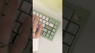 🌱 Drop Cozy Camp keycap set • cute pastel greens [upl. by Charmane]