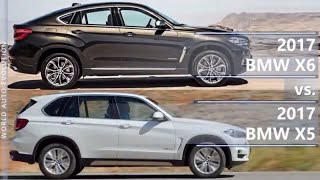 2017 BMW X6 vs 2017 BMW X5 technical comparison [upl. by Arodaeht]