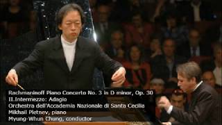 Mikhail Pletnev plays Rachmaninoff Piano Concerto No 3  2nd Mov Rome 2004 [upl. by Haibot]