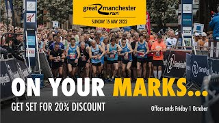 Great Manchester Run 2022  Earlybird Offer [upl. by Jahdiel]