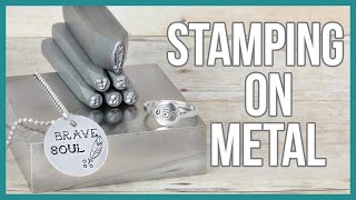 How to Stamp on Metal Metal Stamping for Beginners  Beaducationcom [upl. by Nevin]