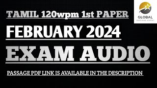 FEB 2024 SHORTHAND EXAM AUDIO TAMIL HIGH SPEED 120wpm 1st PAPER  DOTE EXAM AUDIO [upl. by Issak374]