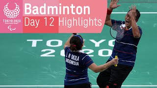 Badminton Highlights  Day 12  Tokyo 2020 Paralympic Games [upl. by Sarina]