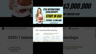 ETSU International Scholarships  East Tennessee State University  Apply Now  Study in USA [upl. by Ellecrad]