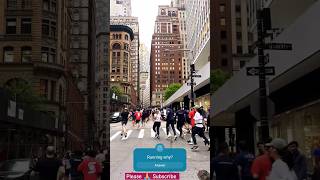 Jogging on streets newYork manhattan usa [upl. by Collin]