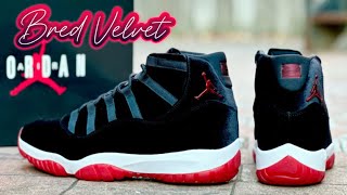 NEW LOOK Jordan 11 Women’s Bred Velvet review Better than expected [upl. by Ahsaf658]