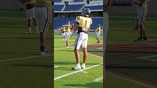 Warren Harding standout athlete Chaz Coleman warming week 1 vs Canton Mckinley [upl. by Atiroc151]