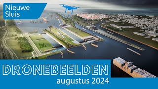 Dronebeelden Nieuwe Sluis Terneuzen augustus 2024 [upl. by Aicirtak866]