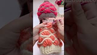 Crochet beanie tutorial👆 [upl. by Fineman]