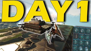 SOLO Claiming A Unraidable Cave Location Day 1  Ark PvP [upl. by Aihtibat]