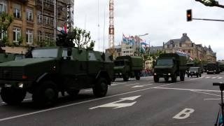 The National Day of Luxembourg  The Military Parade Part 1 [upl. by Infield]