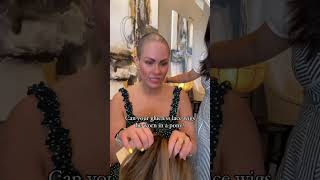 Putting a glueless lace wig in a ponytail wiglife lacefrontal losinghair [upl. by Micheil]