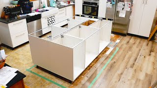 Build Your Dream Kitchen Island Ikeas Surprising Floor Mounting Solution  Ep 15 [upl. by Ariew471]