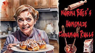 Movie Munchies Norma Batess Homemade Cinnamon Rolls [upl. by Nilyad231]