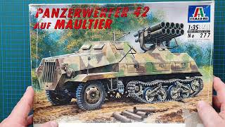 Italeri 135 Panzerwerfer 42 auf Maultier  Kit Review [upl. by Michey]