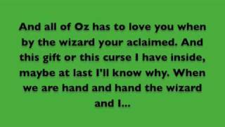 The Wizard and I Lyrics  Wicked [upl. by Oberon]