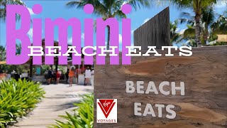 Trying the Beach Eats at Bimini Beach Club  Virgin Voyages [upl. by Oab]