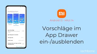 Vorschläge im App Drawer einblenden oder ausblenden  Xiaomi Android 13  MIUI 14 [upl. by Zilevi695]