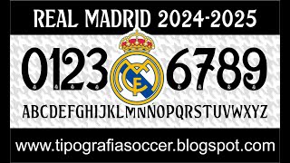 Tipografía Real Madrid 2425 FREE DOWNLOAD [upl. by Thetisa]