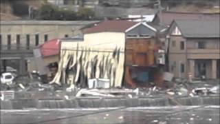 Giant Tsunami（Japan3112011）東日本大震災 大津波 Kesennuma [upl. by Ahtram]