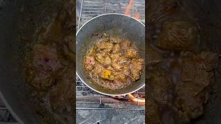 Saffron rice and MEAT cookinginnature wildernesscooking outdoorcooking camping recipe food [upl. by Antonin624]