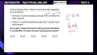 İşçi Problemleri Test 3 Soru 9 [upl. by Hanima]