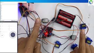 1613  esp8266 ควบคุม Servo และ มอเตอร์ ผ่าน แอพ blynk [upl. by Colan]