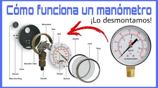 CÓMO FUNCIONA UN MANÓMETRO  MEDIDA DE LA PRESIÓN RELATIVA [upl. by Eisset]