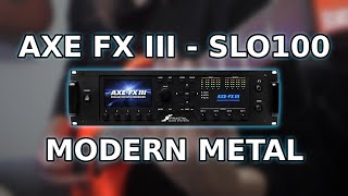 AXE FX III  SOLO 100 Lead  MetalHard Rock Preset Soldano SLO100 [upl. by Dachy627]