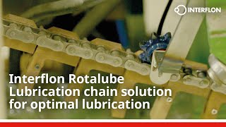 Interflon Rotalube Lubrication Chain solution for optimal lubrication [upl. by Ottinger]